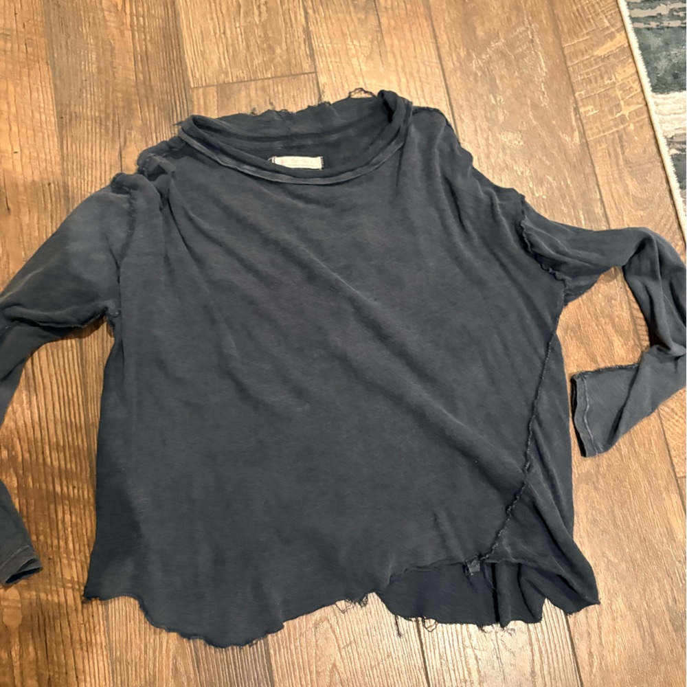 We The Free Charcoal/black Long Sleeve Top